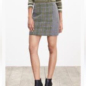 Banana Republic Women's Gray
Plaid Panel Wool Clueless Retro Mini
Skirt Size 6